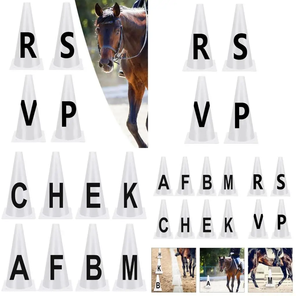 

M5TC 4/8 шт. Конусы для выездки с буквами Легкие тренировочные конусы для конных спортсменов