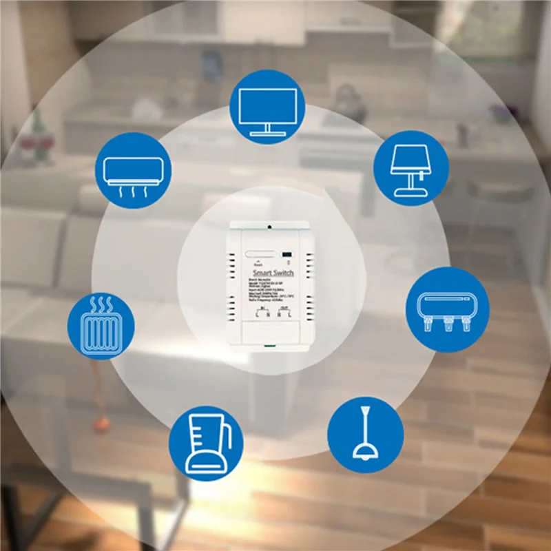 

ABKQ-2X для Tuya Zigbee умный переключатель с датчиком температуры 16A 3000 Вт беспроводной умный переключатель для Alexa Google Home Yandex