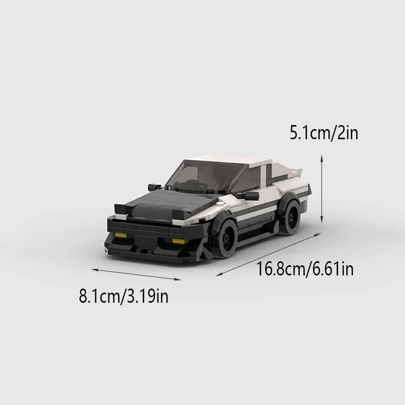 Retro Sports Car JDM AE86 911 Rally Car Racing Car Model Building Block Toys Classic MOC Educational Gift for Kids Car Model Kit