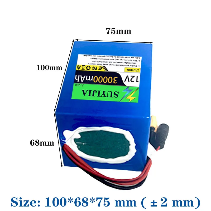 21700Newly made12V 30AH high rate rechargeable waterproof removable mesh boat battery3S4P 12V 30000mAh Chao boat lithium battery