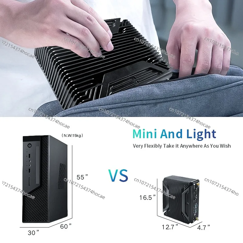 N100 J6412 J4125 J1900 Mini Computer Windows Wireless RS485 Fanless Industrial Embedded Mini Computer