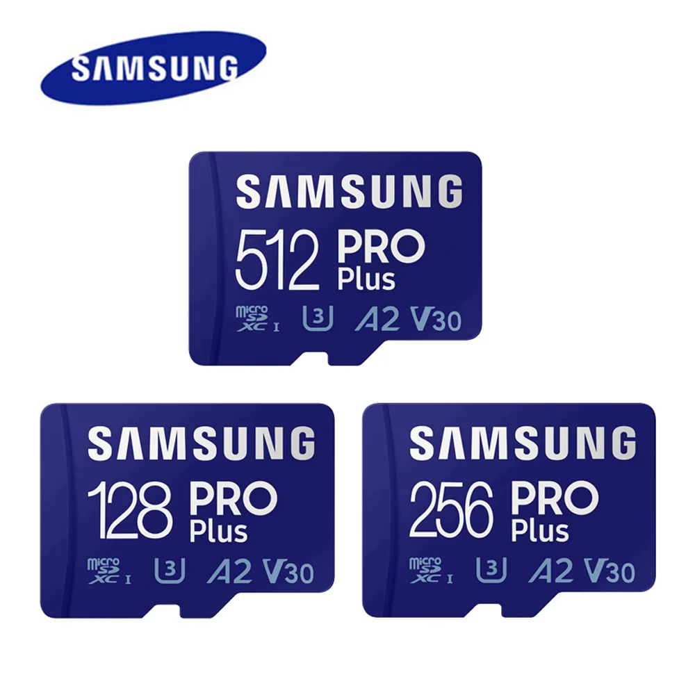 سامسونج-بطاقة ذاكرة مايكرو اس دي برو بلس ، فئة 10 ، u3 ، a2 ، v30 ، 128gb ، 512gb ، u3 ، 4k ، sdxc