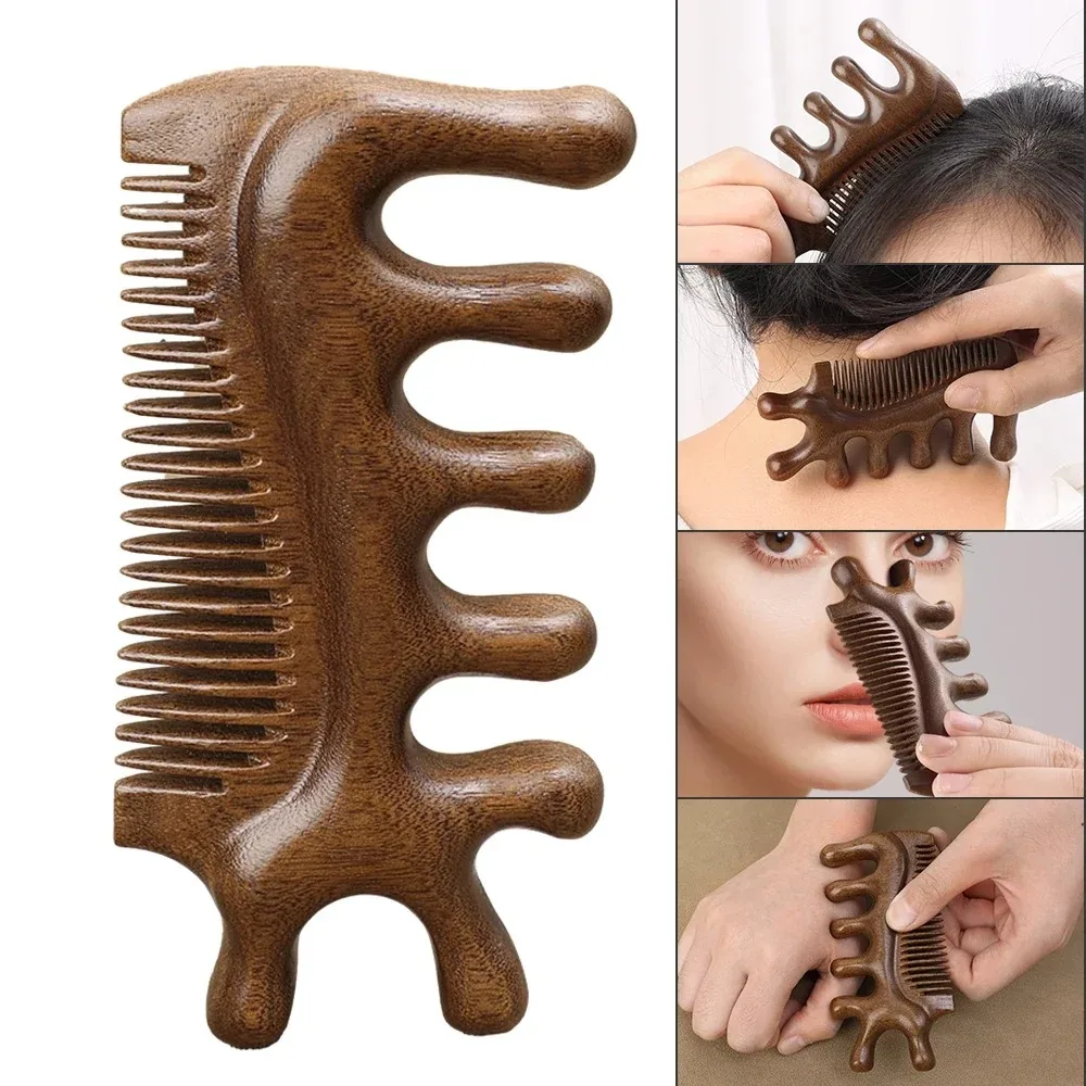 Wide Tooth Meridian Massage Comb Multifunctional Anti-Static Body Meridian Massage Comb Relaxation Help Blood Circulation