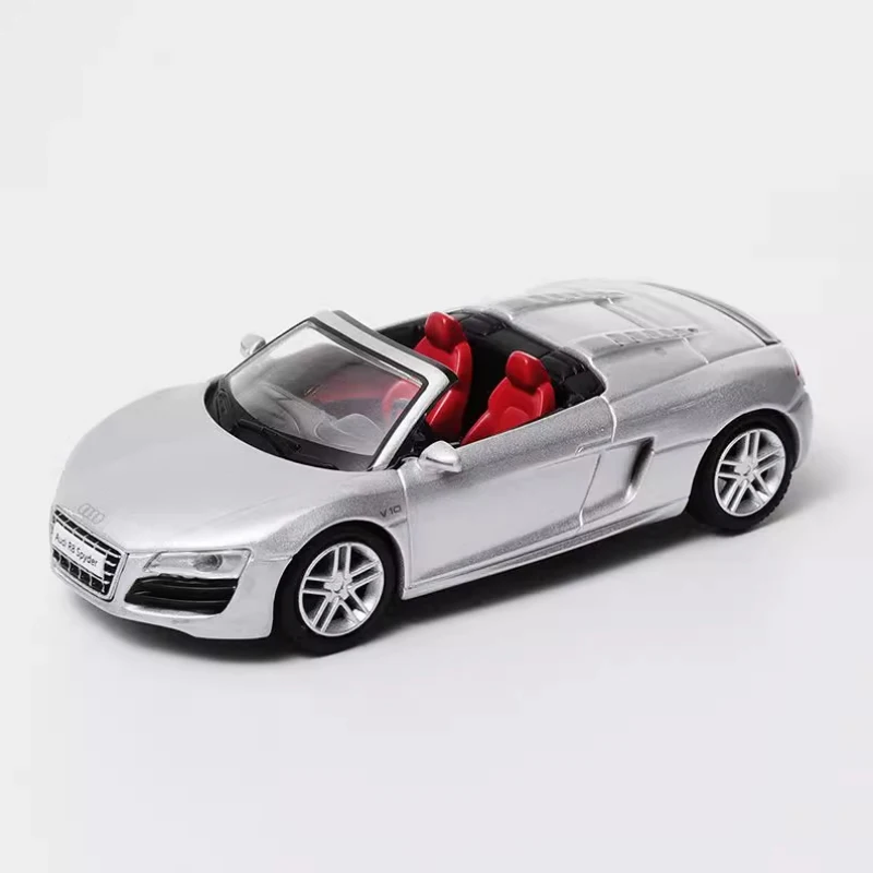 SHADOW Diecast 1:64 Scale R8 V10 Spyder 2010 Convertible Sports Car Alloy Simulation Vehicle Model Collection Decoration Display