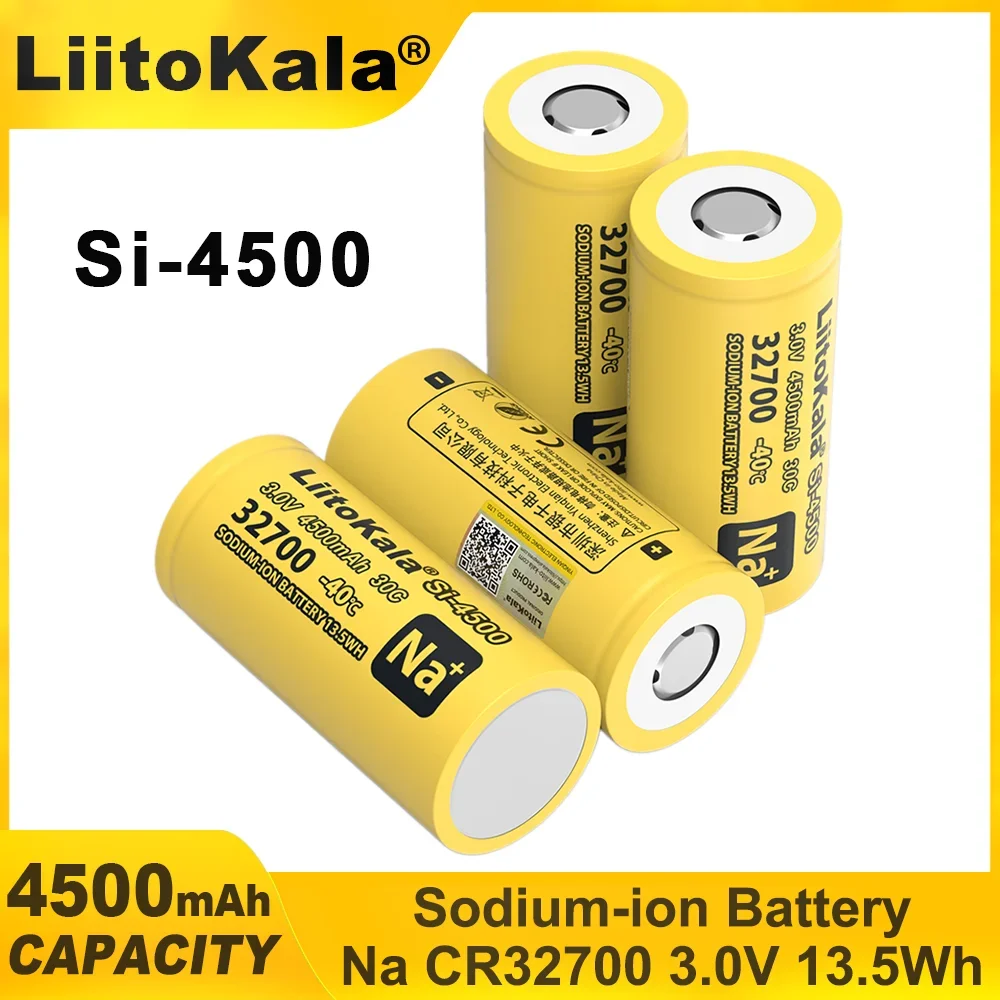 1-4PCS LiitoKala Si-4500 32700 4500mAh Large Capacity 3.0V Sodium-ion Rechargeable Core Power Tool Battery