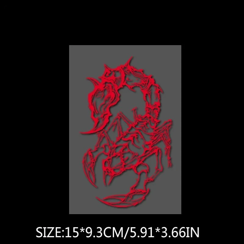 2D Flat Poison King Scorpion Vinyl Stickers, Waterproof Self-Adhesive Decals for Cars, Trucks & Motorcycles