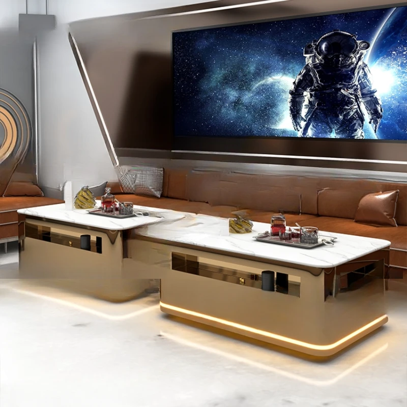 

KTV special coffee table, luminous light luxury rock slab room, film and television hall, bar table