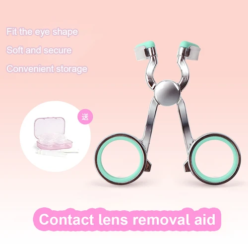 Imagen 1 del producto Lentes de contacto de Color, ayuda para usar, herramienta de inserción de contacto sin complicaciones y herramienta de extracción, Clips para abrir los ojos, herramienta para camilla de párpados, 1 ud.