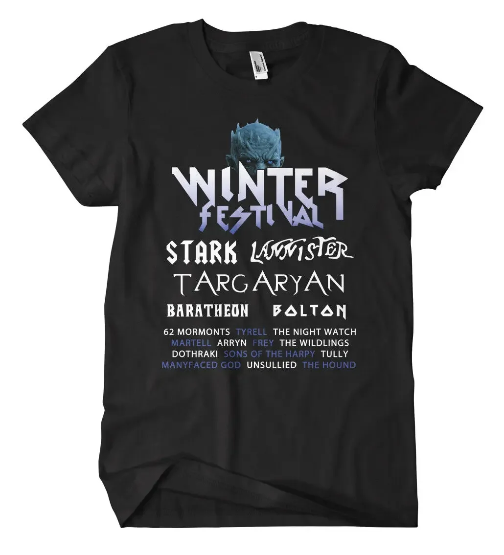 Winter Festival T-Shirt Game Series Strong Fun Throne GOT Targaryan Lannister Cult