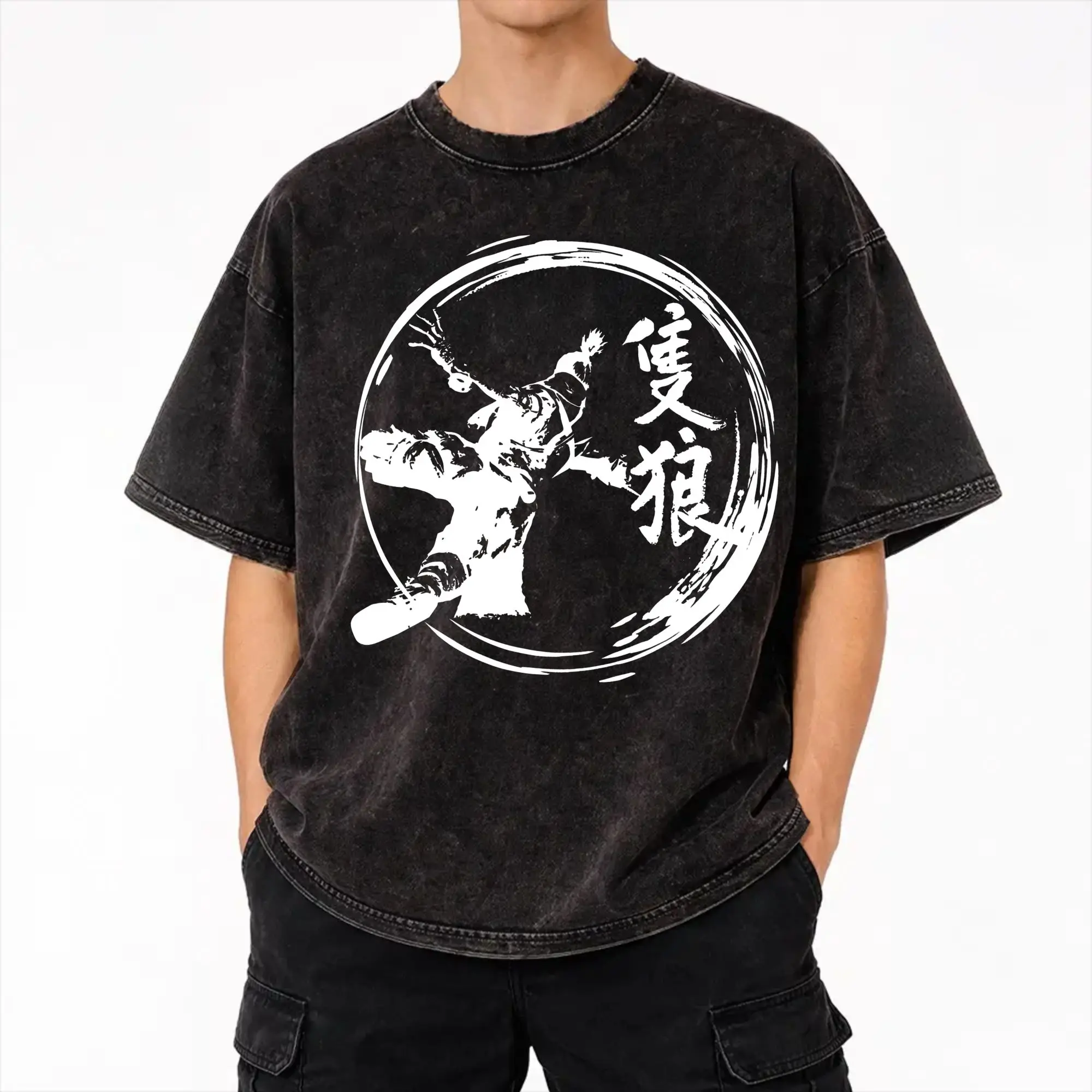 Sekiro: Shadows Die Twice Washed T Shirts Streetwear Hip Hop Novelty T-Shirts  Tees for Men Women Cotton Harajuku