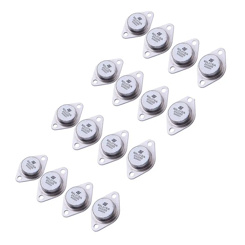 

16 X 2N3055 15A 60V NPN AF Audio Power Transistor TO-3-ABIU
