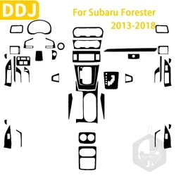 For Subaru Forester 2013-2018 Car Accessories Plastic Piano Black Interior Gear Door Instrument Desk Air Outlet Trim Sticker