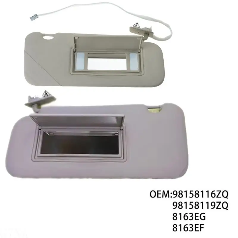 G7NA Sonnenblenden-Ersatz, bruchsicherer Spiegel, ersetzt 8163EG/98158119ZQ, Auto-Make-up-Spiegel, Sonnenblenden, Zubehör für – Detail 3