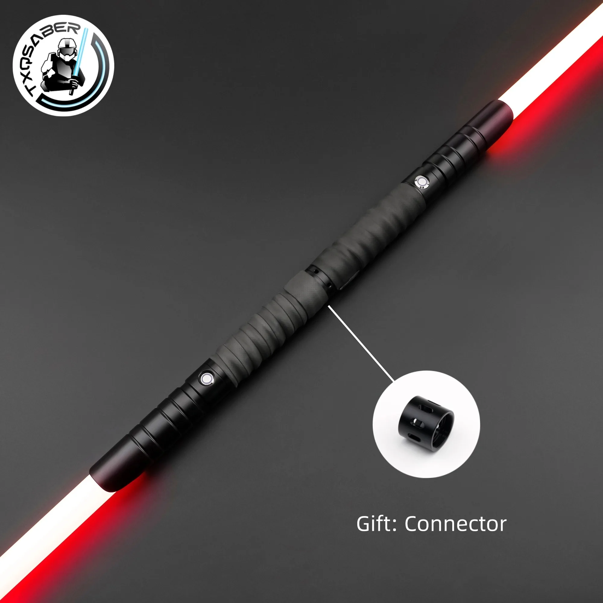 TXQSABER Double E01 Heavy Dueling Lightsaber Smooth Swing Blaster Metal Hilt 12Colors effectsToys Juguetes Cosplay Saber