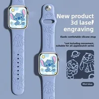 Disney Stitch Watchband for Apple Watch Ultra 2 49 46mm 42mm 44mm 40mm 45mm 41mm 38mm Bracelet for IWatch Series 10 9 3 6 5 7 8