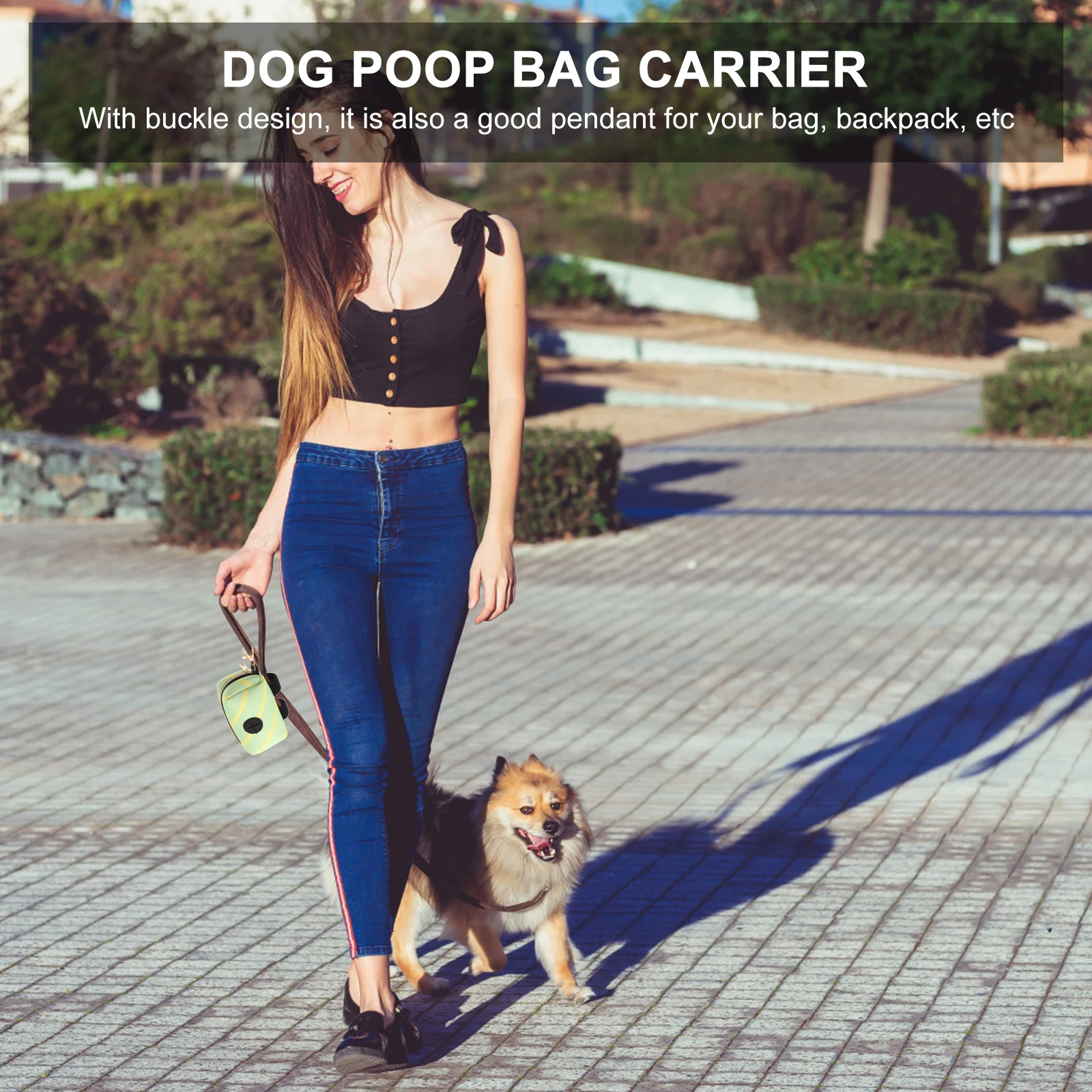 

Bag Holder For Dogs Portable Dog Poop Bag Carrier Buckle Design Pet Accessory Multi-Use Poop Bags Dispenser Puppy Treat Pouch