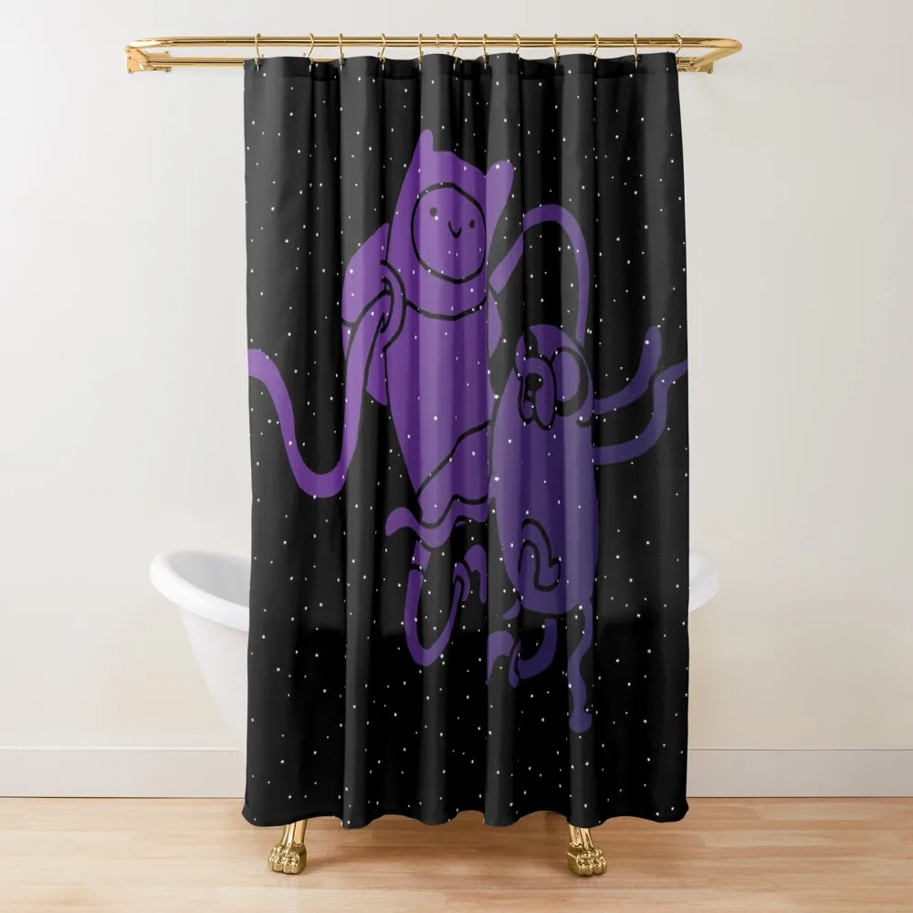 

Space Buddies (Adventure Time) Shower Curtain Elegant Bathroom Bathroom Accessories Curtain
