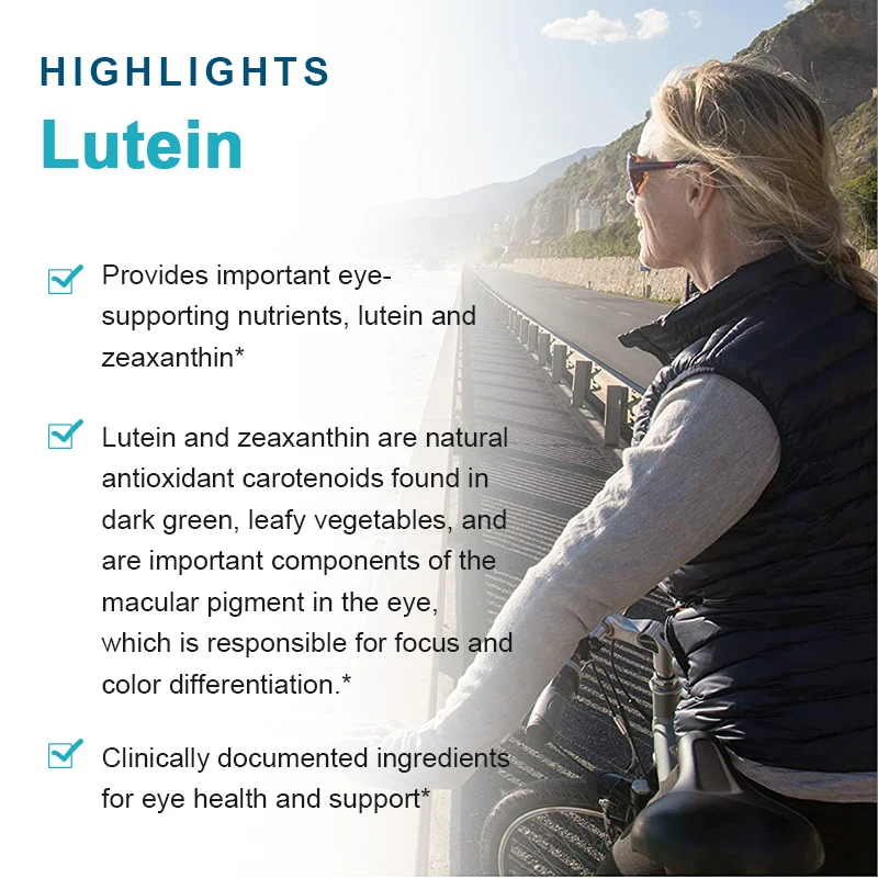 Capsules de lutéine naturelle pour les yeux, aide à la santé de la vision, aux poches oculaires, à la fatigue et au soutien de la santé des yeux