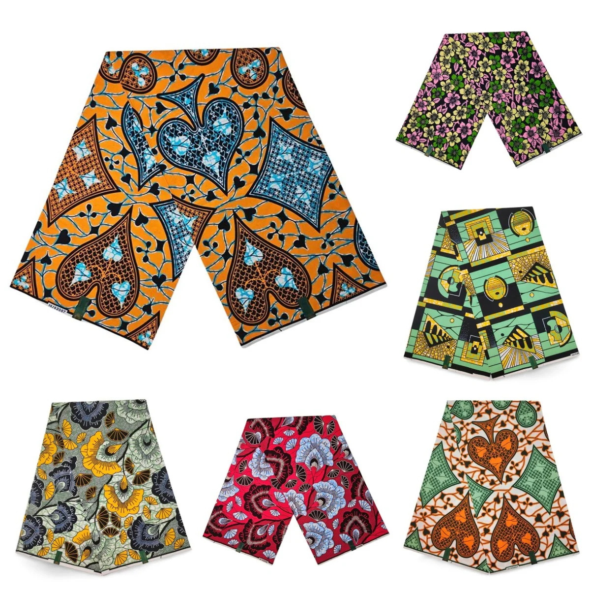 Tela estampada de cera auténtica africana, diseño de estilo étnico de Ghana, cera Ankara, Batik nigeriano, tela suave de algodón de 6 yardas para vestidos de mujer