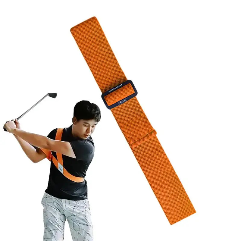 Golf Swing Trainer Armband Elastic Trainer Strap Brace For Golf Swing Practice Golf Swing Posture Training Aids Golf Swing