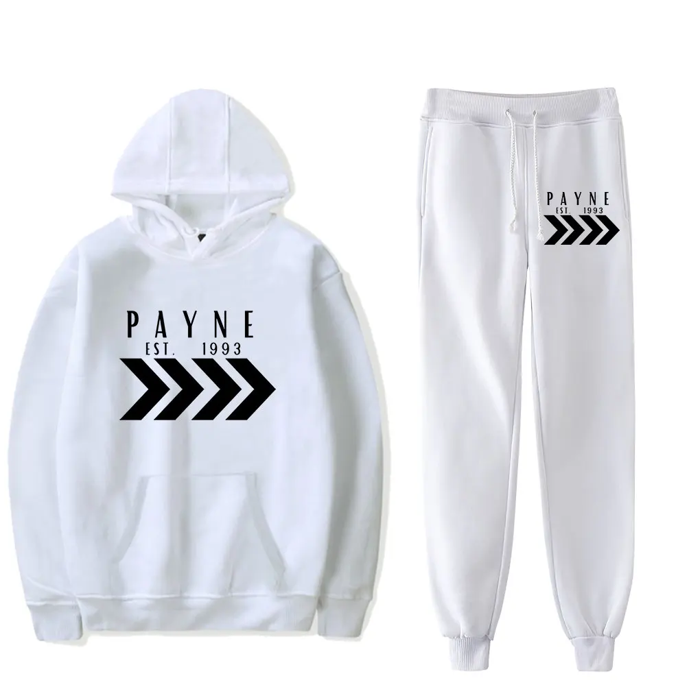 Liam Payne Tribute Felpa con cappuccio Rip Payne con cappuccio in due pezzi Felpa da uomo/donna Set Rip Hip Hop Pullover