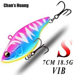 Chan's Huang 1PCS 7CM 18.5G Lipless Crankbait Rattle Sinking Lures Artificial Vibration Hard Bait Bass Pike Fishing VIB Bait