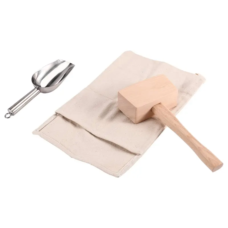 BAAJ-Crushed Ice Pack Crushed Ice Bag Tool Ice Shovel Cocktail And Ice Breaking Tools