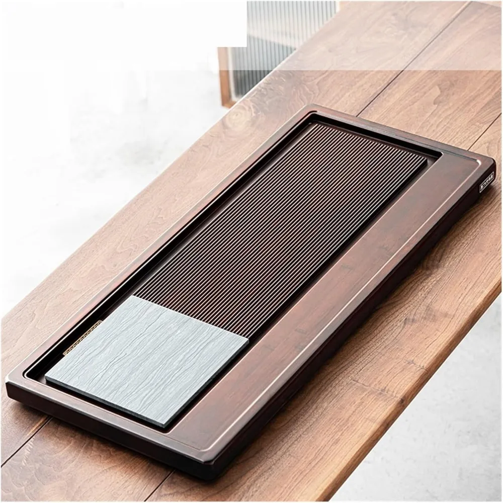 

Чайный поднос Чайный поднос для домашнего использования Современный чайный сервиз Поднос для слива китайского чайного столика, подходит для чайной комнаты, гостиной Китайский кунг