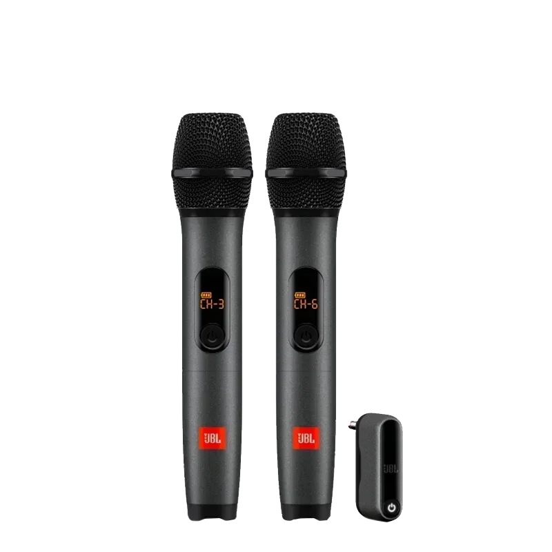 100% Original JBL One to Two Wireless Microphone Microphone Microphone UHF Dual Channel Transmitter Home KTV Stage DJ