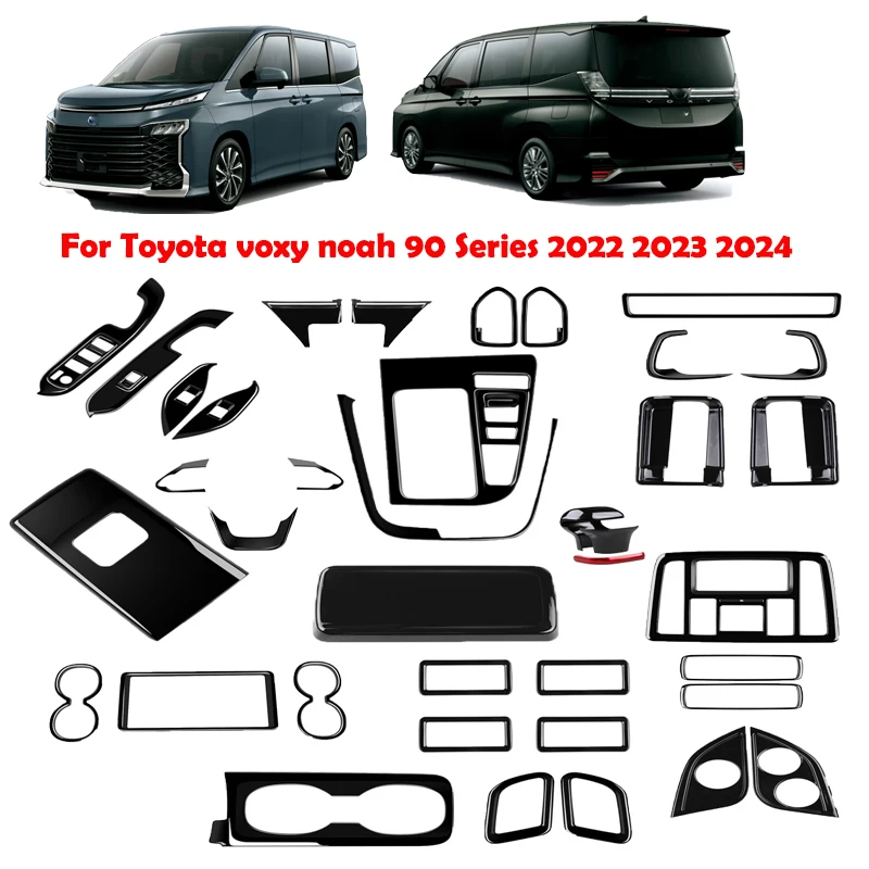 For Toyota voxy noah 90 Series 2022 2023 2024 ABS Black window