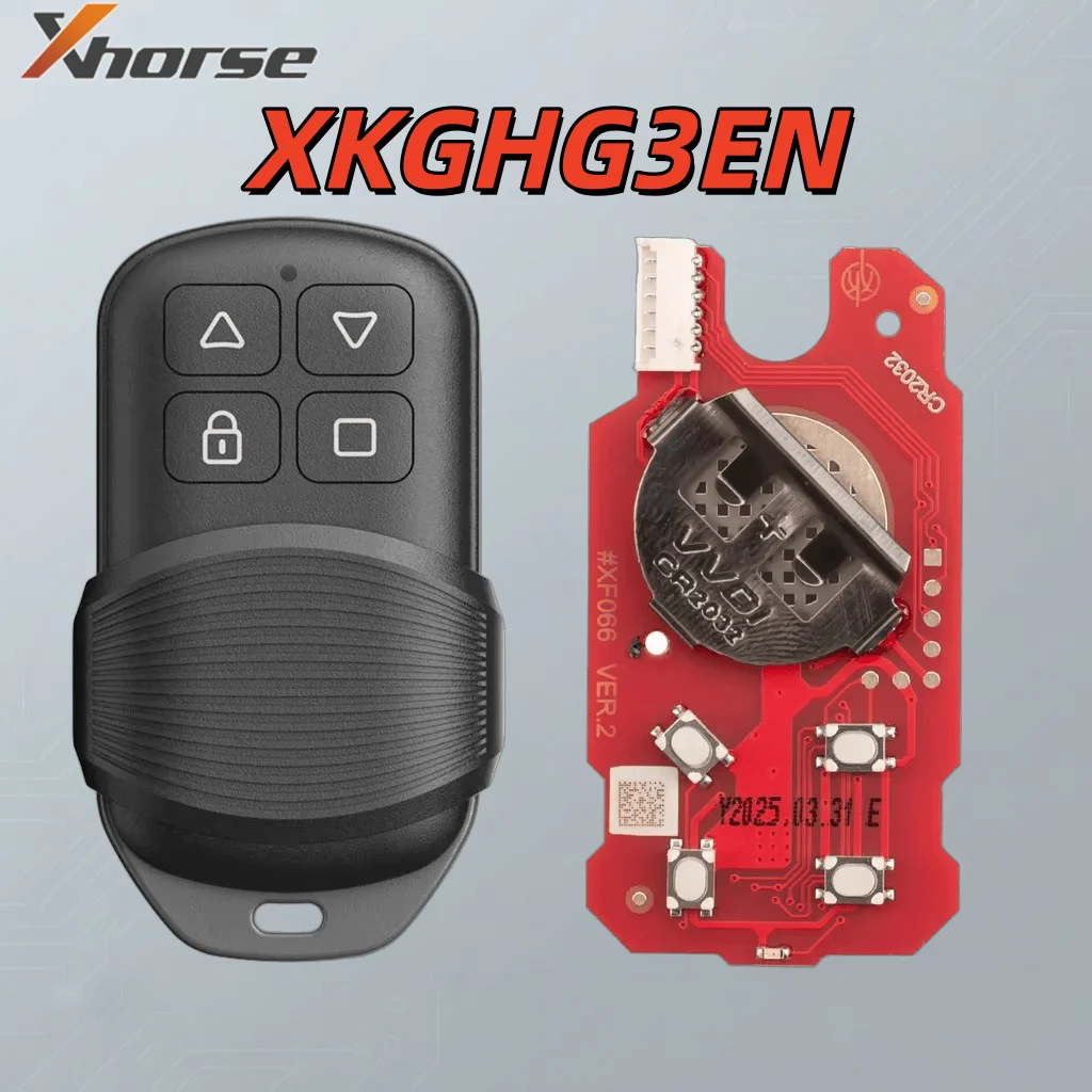Xhorse XKGHG3EN for 2nd Generation Masker Style Garage Remote 4 Buttons Update Version of XKGHG1EN