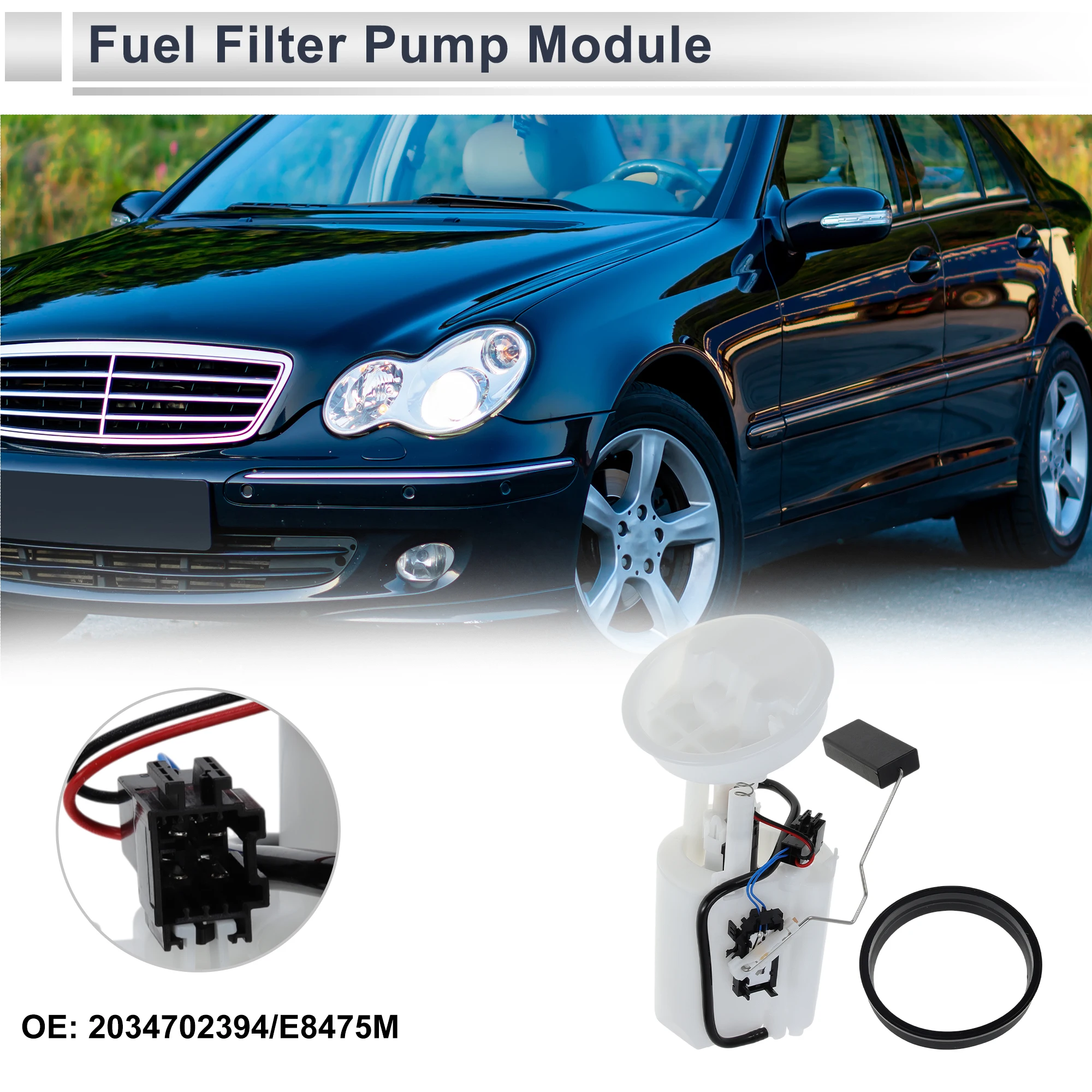 Электрический топливный насос X Autohaux в сборе для Mercedes Benz W203 серии C230 C240 C280 C320 2001-07 2.5L 2.6L 3.0L 3.2L 2034702394