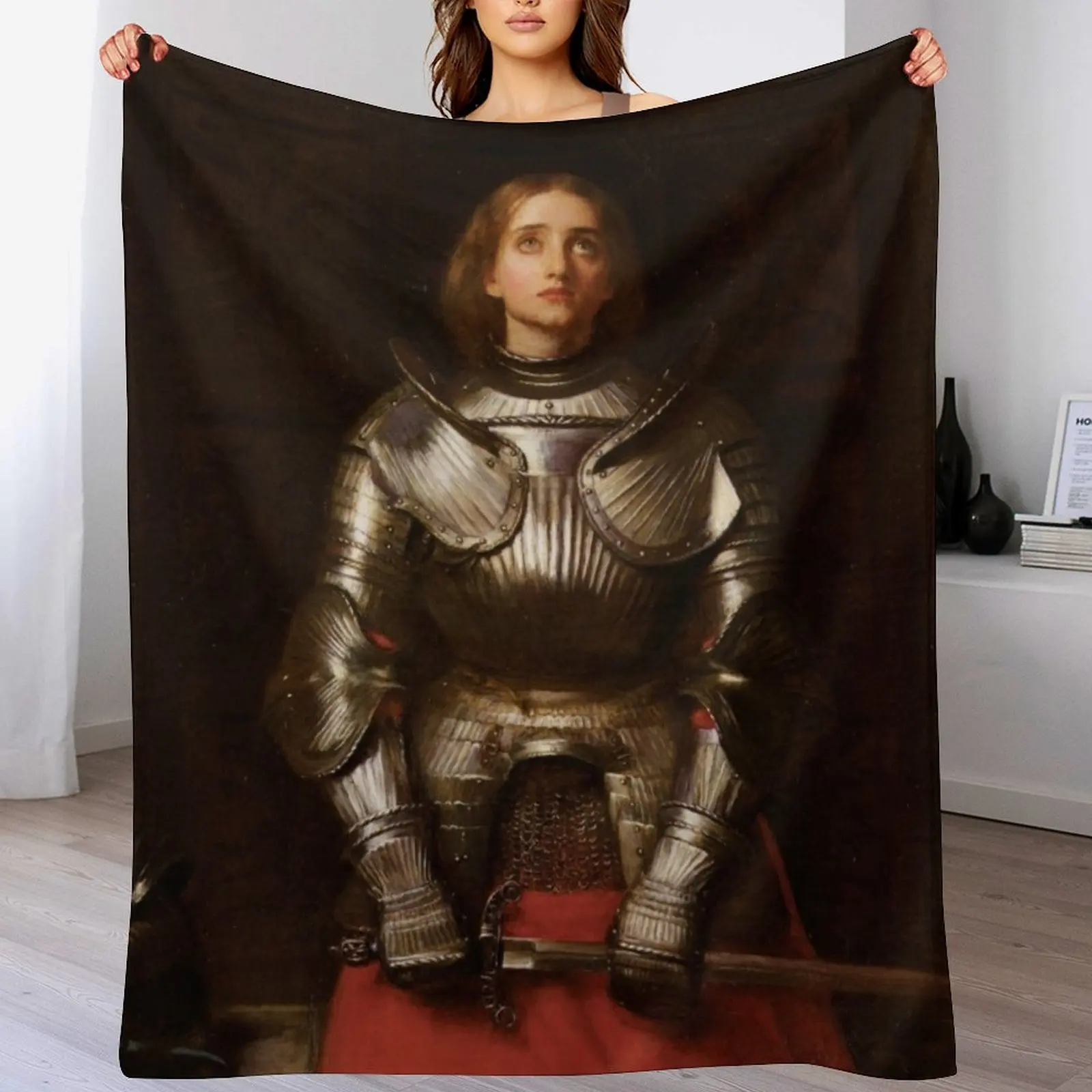 

Saint Joan of Arc by John Everett Millais Throw Blanket Vintage Decorative Sofa Extra Large Throw manga Blankets