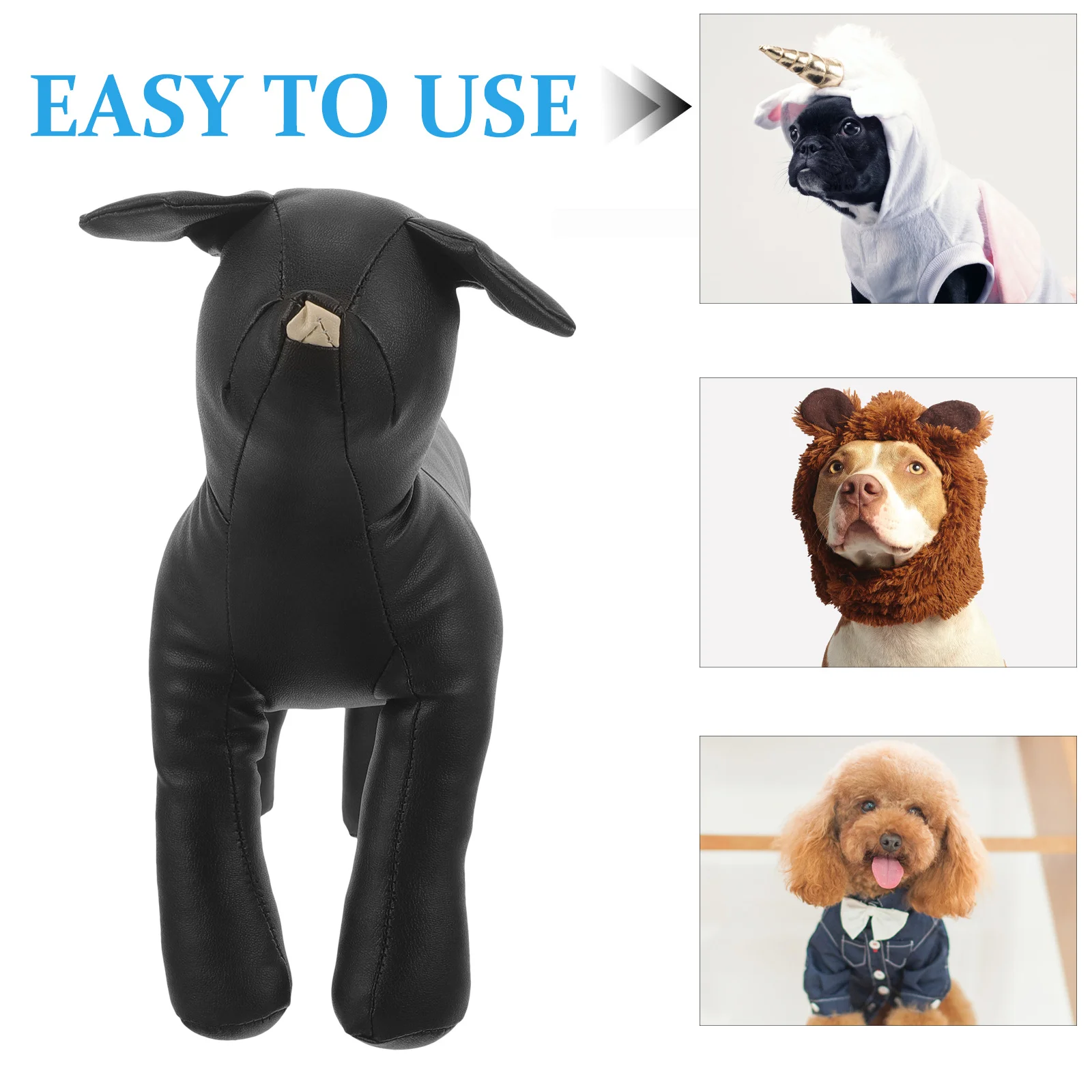

PU Dog Dress Stand Durable and Easy to Clean for Pet Costume Display Dog Mannequin Pet Mannequin Puppy Apparel Model,