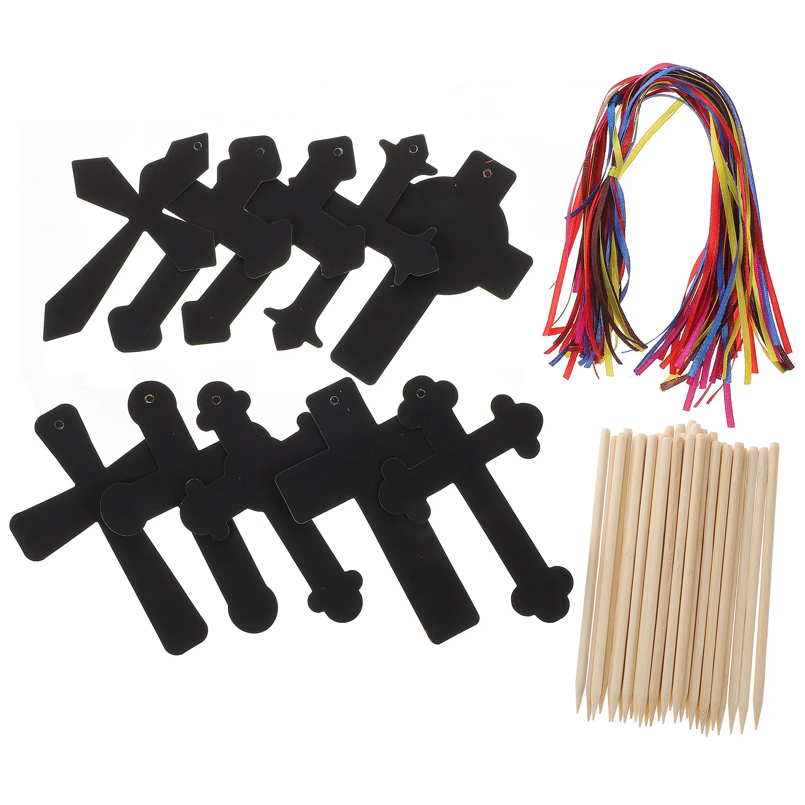 

Набор для творчества: креативные пасхальные скретч-картины с крестами для детей, для праздничного декора, подарков и сувениров