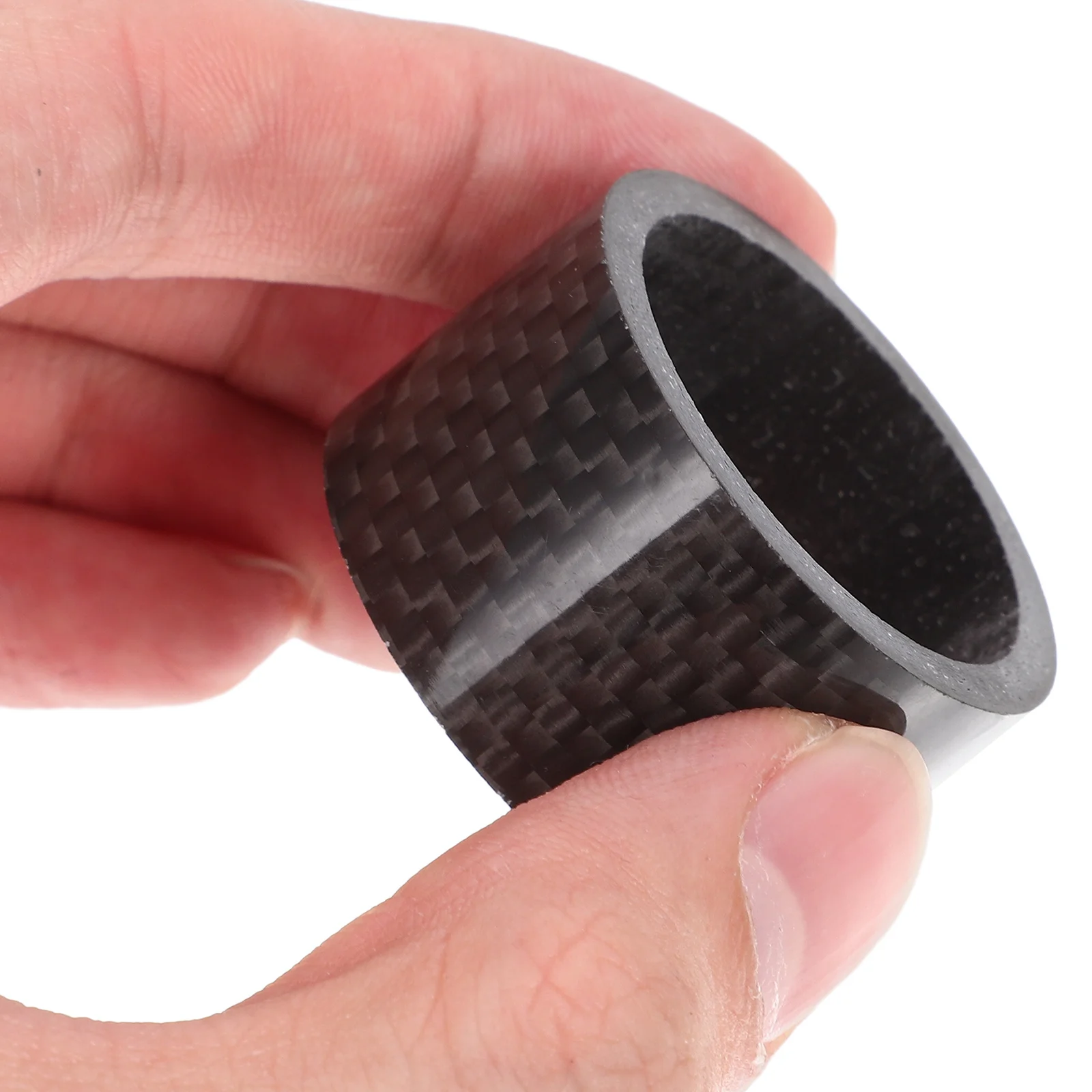 11Pcs Carbon Fiber Headset Spacers Lightweight Cycling Accessories Bike Handlebar Adjusters Wear Resistant Headset Spacers