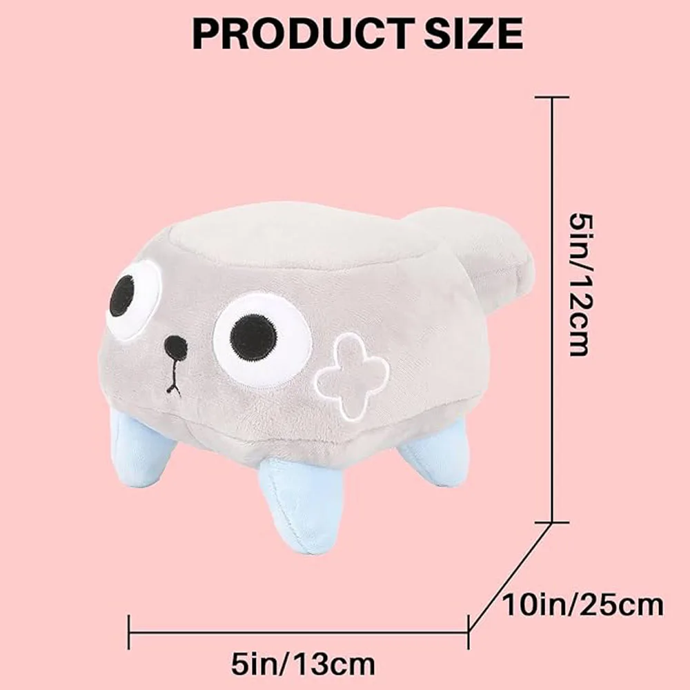 Dandy's World of Pebbles Soft 10" Pebble Plush Cuddly Stuffed Figure Pillow, Collectible Decor for Video Game Gamers Room Gift