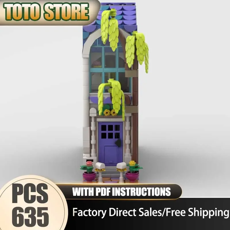 

Modular City Building Model Moc Building Blocks Townhouse Model Technology Brick DIY Assembly Construction Holiday Toy Set Gifts