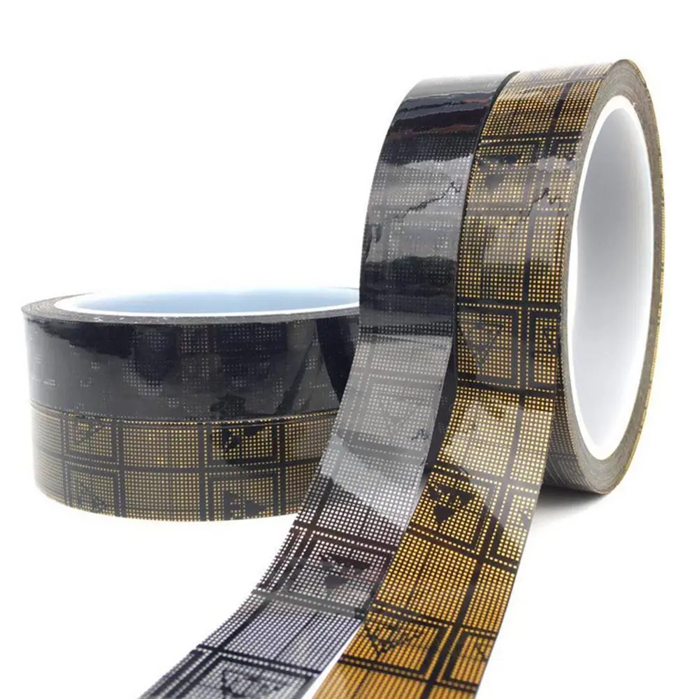 Black Film Electrical Waterproof Anti Static High Viscosity Tape Grid Anti-Static Tapes ESD Tape