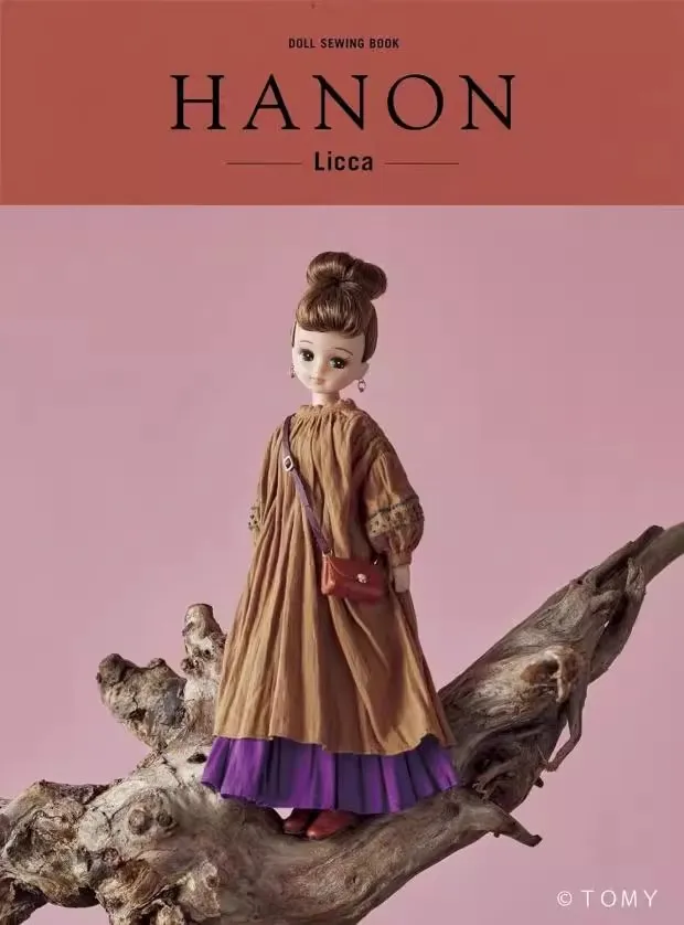 Hanon licca boneca diy livro de costura padrões de roupas de moda para casaco calças e chapéu criar acessórios de roupas de boneca fofa