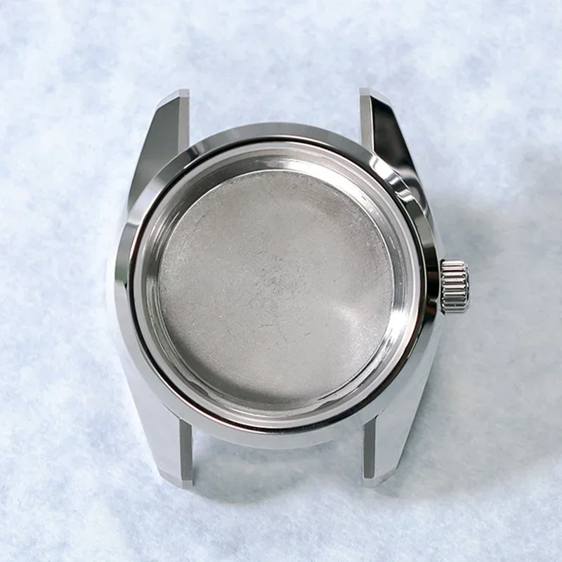 PELEUS 36.5mm Design Watch Case Stainless Steel Sapphire Glass AR Coating for NH35 NH36 NH38 NH70