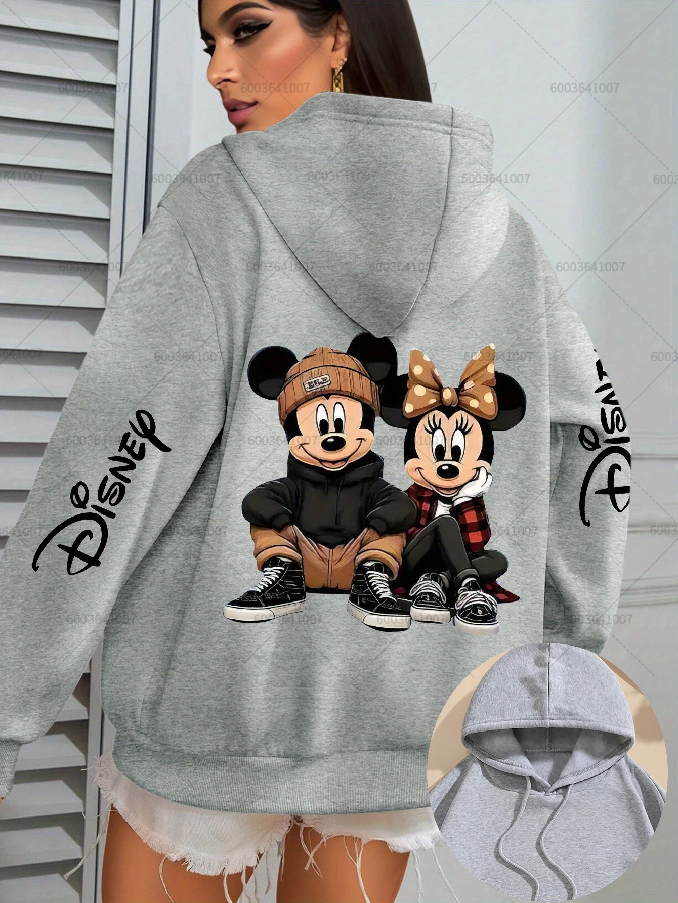 Disney Dames Mickey Minnie Mouse Fleece Hoodies Hoody Sweatshirt Leuke Trui Herfst Winter Oversize Meisjesjas Sweats Casual