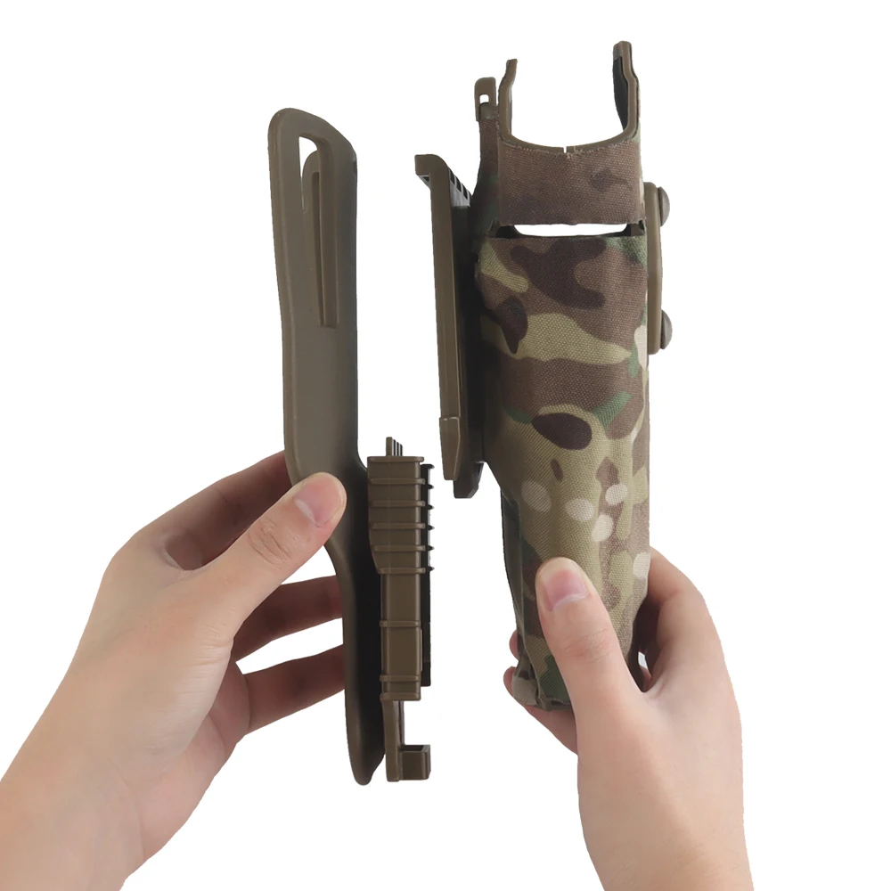 X300U-A Taktisches Taschenlampenholster für Links-/Rechtshänder für 6354DO G17 Gen4 G19 mit QLS Drop Leg Airsoft-Ausrüstungsholstern – Detail 18