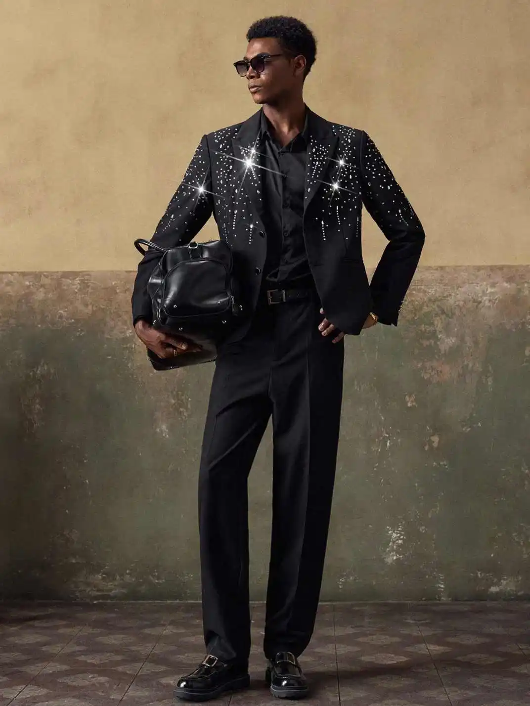 سباركلي بلورات الرجال الدعاوى 2 قطعة واحدة الصدر بلغت ذروتها التلبيب العريس الزفاف البدلات الرسمية الكلاسيكية صالح عشاء حفلة مخصص #3