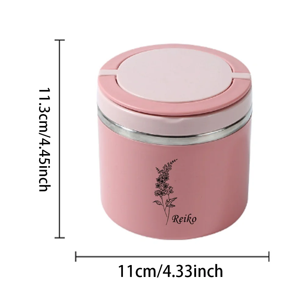 Custom Name Insulated Lunch Box Worker Student Portable Lunch Box Fashion Travel Outdoor Picnic Bento Box Personalized Pattern