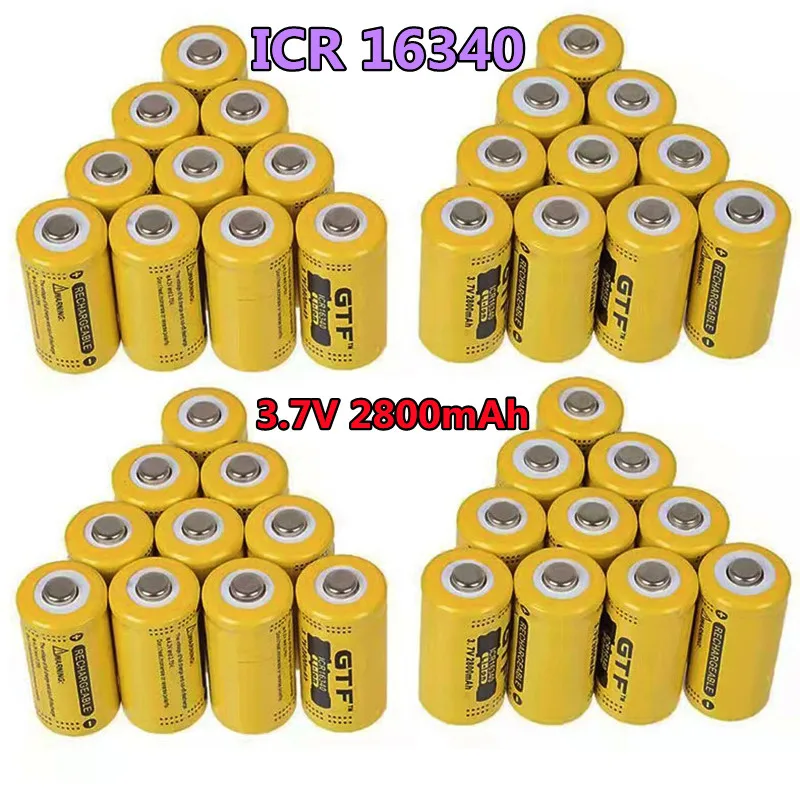 Veciikala-rechargeable battery CR123A RCR 123 ICR 16340.2800 MAH, 3.7 V, lithium ion, for Arlo L70 security camera..