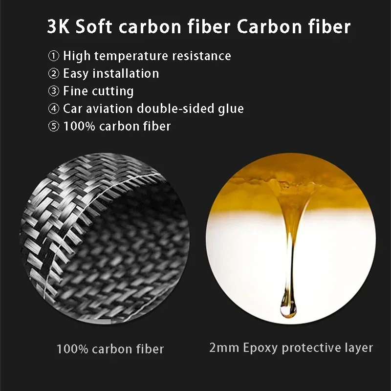 1SET Car Steering Wheel Ring Trim Carbon Fiber Sticker Cover  For Audi A4 B8 8K A6 C6 4F Q5 8R Q7 4L A3 Auto Accessories