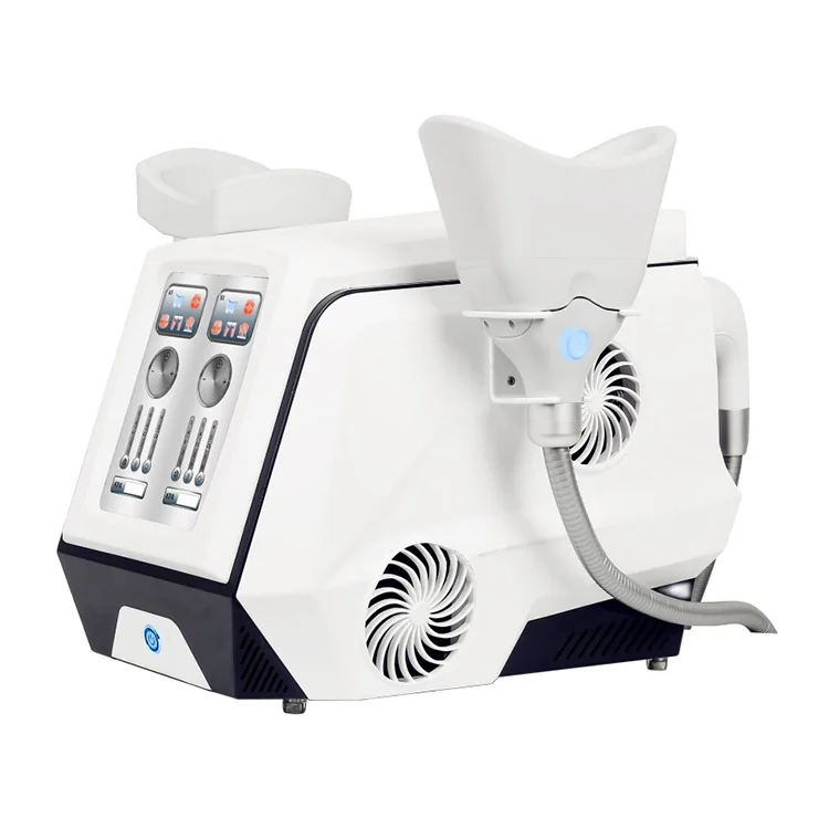 Professional 360 Cryolipolysis Machine Double-Channel Cool Tech Vacuum 500W Remove Fat Lumps From Thighs Belly Arms