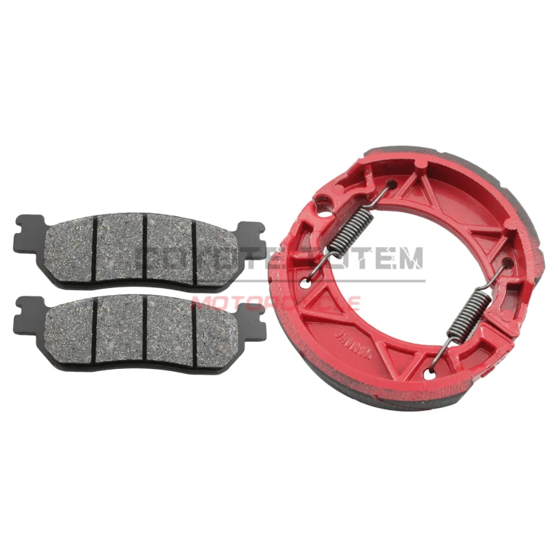 Motorcycle Yamaha TW200 XT225 front wheel disc brake pad set TW 200 XT 225 rear wheel drum brake shoe set parts