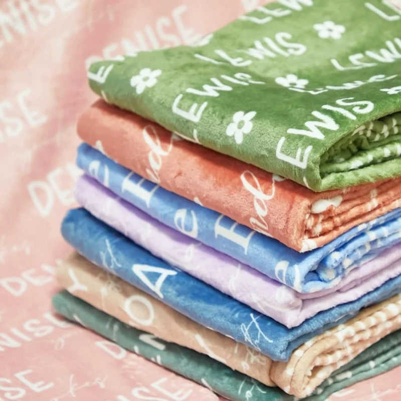 

35 Colors Blanket Custom Name Baby Blankets Personalized Flannel Blanket Home Decor Sofa Blanket Kids Blanket Birthday Gifts